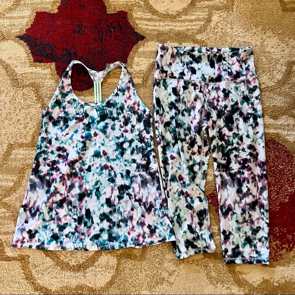 Old Navy Colorful Activewear Set Top M/Bottom L